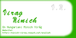 virag minich business card